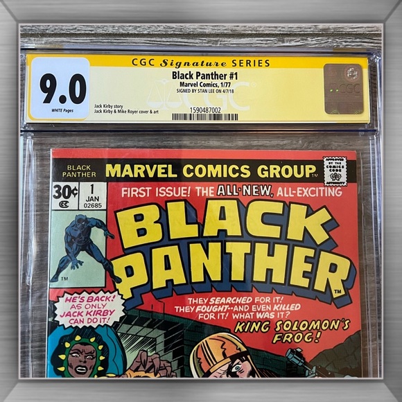 Marvel Comics Black Panther #1, CGC Signature Series, 9.0, signed by Stan Lee - Picture 2 of 5